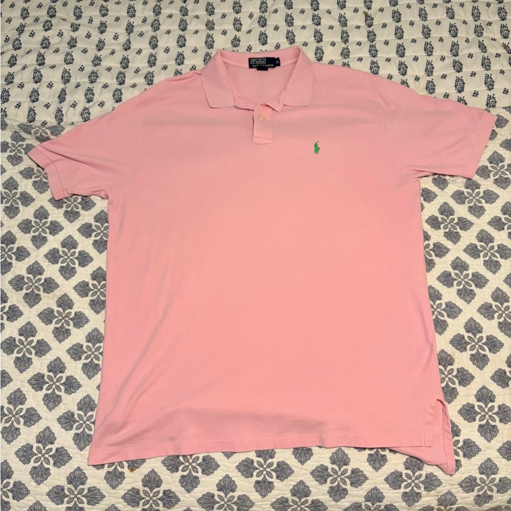 Ralph Lauren Pink Polo Shirt for Men